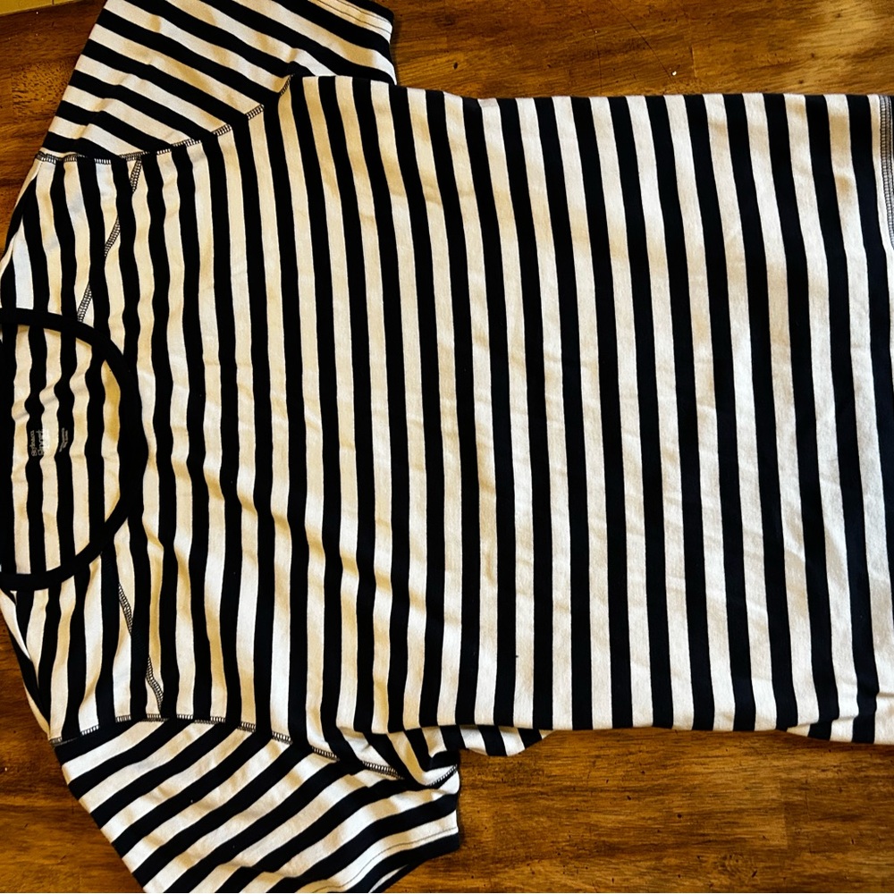 Stylish Striped Navy and White Tee